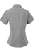 Artisan Collection RP321 Womens Microcheck Gingham Short Sleeve Button Down Shirt Black/White Model Flat Back