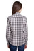 Artisan Collection RP350 Womens Mulligan Check Long Sleeve Button Down Shirt Steel Grey/Black Model Back