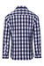 Artisan Collection RP350 Womens Mulligan Check Long Sleeve Button Down Shirt White/Navy Blue Model Flat Back