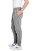 Champion RW25 Mens Reverse Weave Fleece Jogger Sweatpants w/ Pockets Oxford Grey Model Side