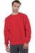 Champion S149/S1049 Mens Shrink Resistant Crewneck Sweatshirt Scarlet Red Model Front