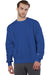 Champion S149/S1049 Mens Shrink Resistant Crewneck Sweatshirt Athletic Royal Blue Model Front