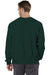 Champion S149/S1049 Mens Shrink Resistant Crewneck Sweatshirt Dark Green Model Back