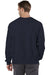 Champion S149/S1049 Mens Shrink Resistant Crewneck Sweatshirt Navy Blue Model Back
