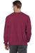 Champion S149/S1049 Mens Shrink Resistant Crewneck Sweatshirt Cardinal Red Model Back