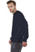 Champion S149/S1049 Mens Shrink Resistant Crewneck Sweatshirt Navy Blue Model Side