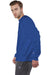 Champion S149/S1049 Mens Shrink Resistant Crewneck Sweatshirt Athletic Royal Blue Model Side