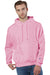 Champion S101/S1051 Mens Shrink Resistant Hooded Sweatshirt Hoodie w/ Pouch Pocket Candy Pink Model Front