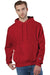 Champion S101/S1051 Mens Shrink Resistant Hooded Sweatshirt Hoodie w/ Pouch Pocket Scarlet Red Model Front