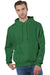 Champion S101/S1051 Mens Shrink Resistant Hooded Sweatshirt Hoodie w/ Pouch Pocket Kelly Green Model Front