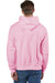 Champion S101/S1051 Mens Shrink Resistant Hooded Sweatshirt Hoodie w/ Pouch Pocket Candy Pink Model Back