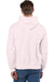 Champion S101/S1051 Mens Shrink Resistant Hooded Sweatshirt Hoodie w/ Pouch Pocket Body Blush Pink Model Back
