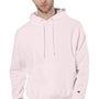 Champion Mens Shrink Resistant Hooded Sweatshirt Hoodie w/ Pouch Pocket - Body Blush Pink