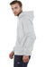 Champion S101/S1051 Mens Shrink Resistant Hooded Sweatshirt Hoodie w/ Pouch Pocket Silver Grey Model Side