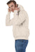 Champion S101/S1051 Mens Shrink Resistant Hooded Sweatshirt Hoodie w/ Pouch Pocket Sand Model Side