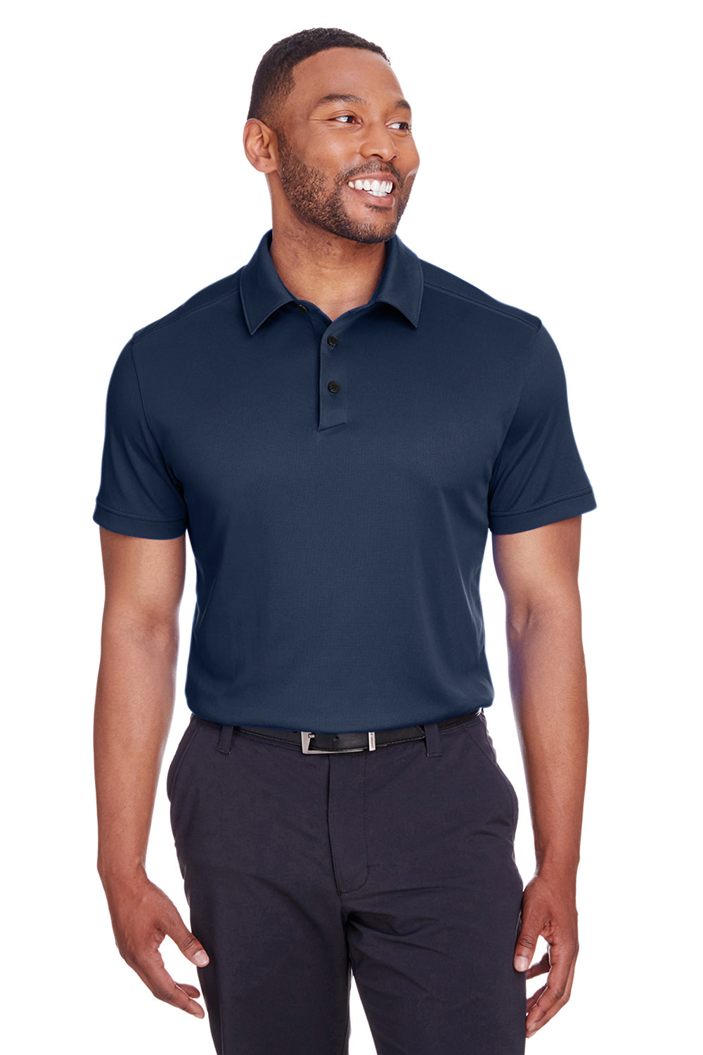Spyder S16532 Mens Freestyle Short Sleeve Polo Shirt Frontier Blue Model Front