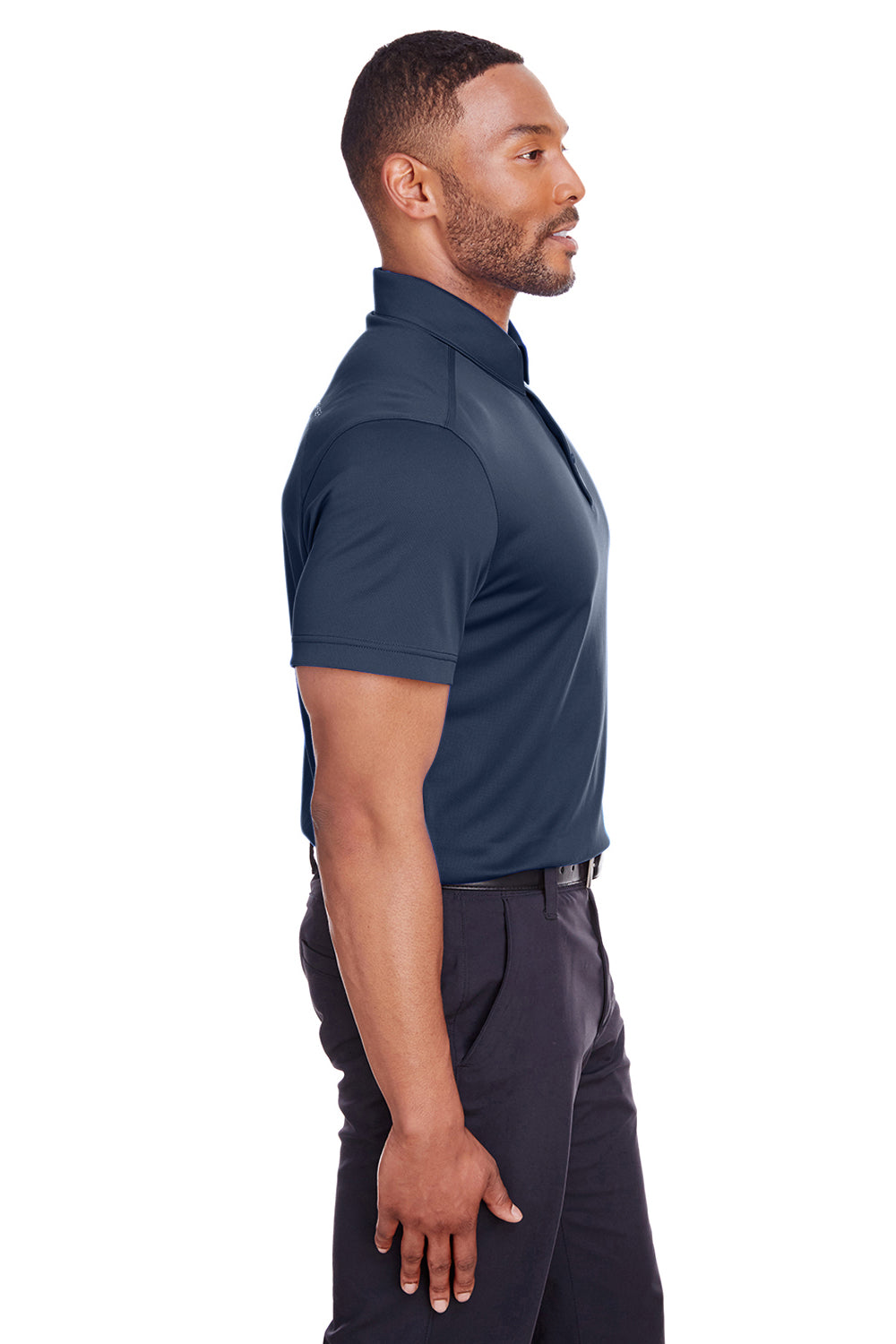 Spyder S16532 Mens Freestyle Short Sleeve Polo Shirt Frontier Blue Model Side