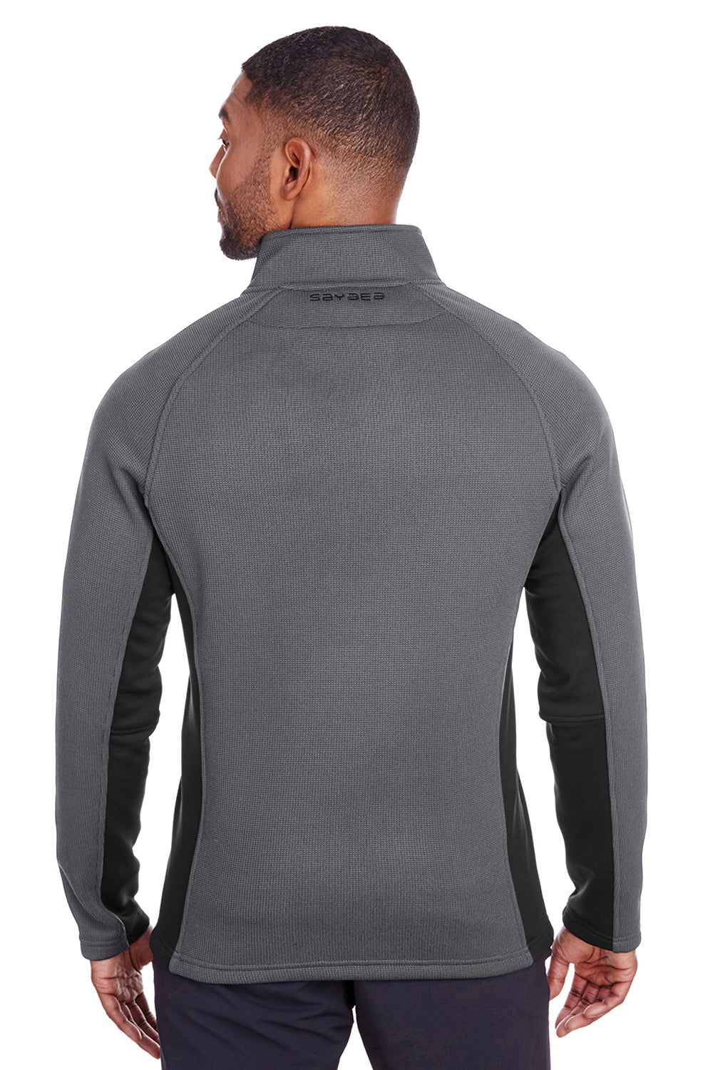 Spyder S16561 Mens Constant 1/4 Zip Sweater Polar Grey Model Back