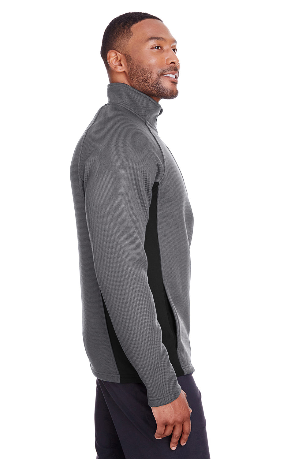 Spyder S16561 Mens Constant 1/4 Zip Sweater Polar Grey Model Side