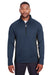 Spyder S16561 Mens Constant 1/4 Zip Sweater Frontier Blue Model Front