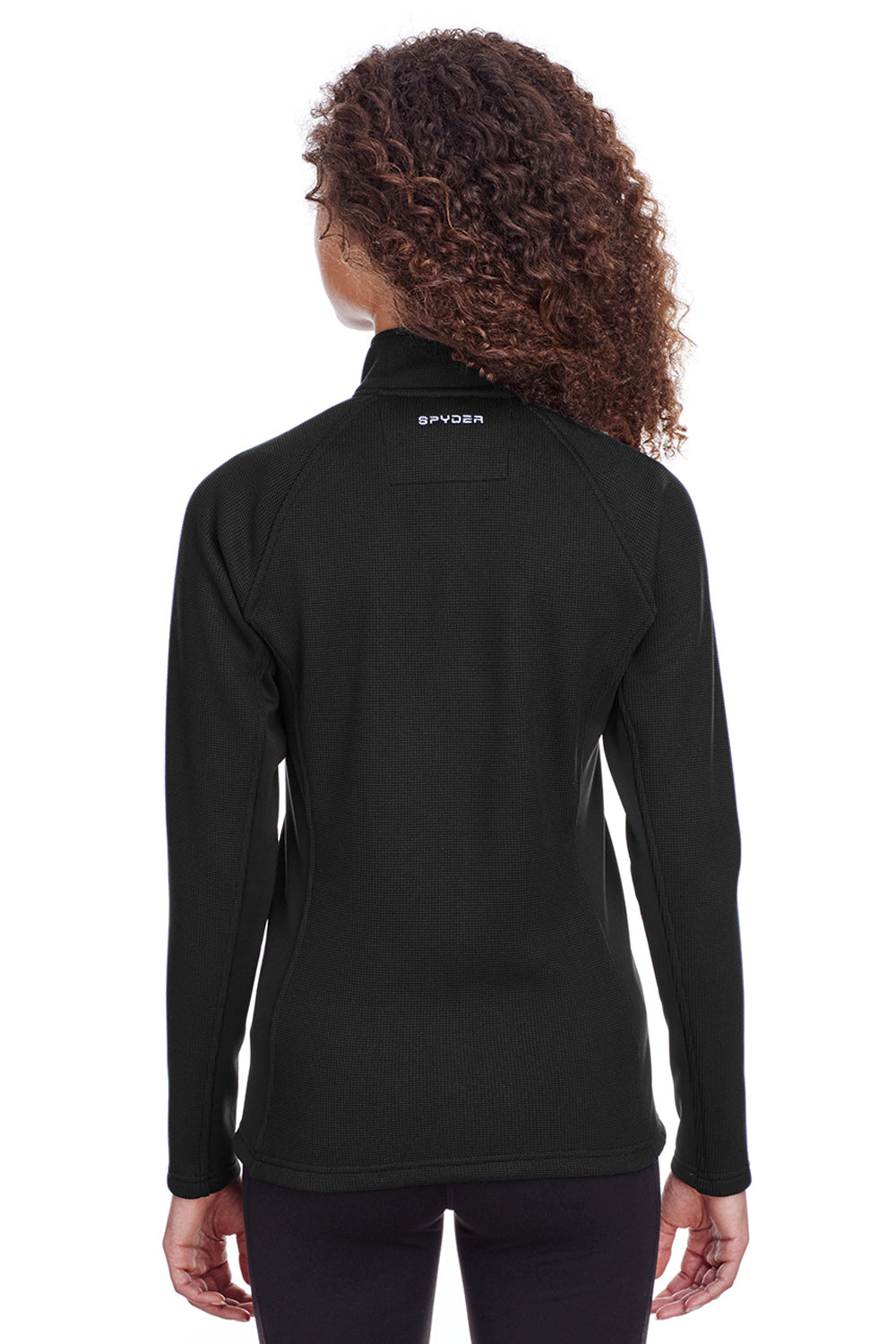 Spyder S16562 Womens Constant 1/4 Zip Sweater Black Model Back