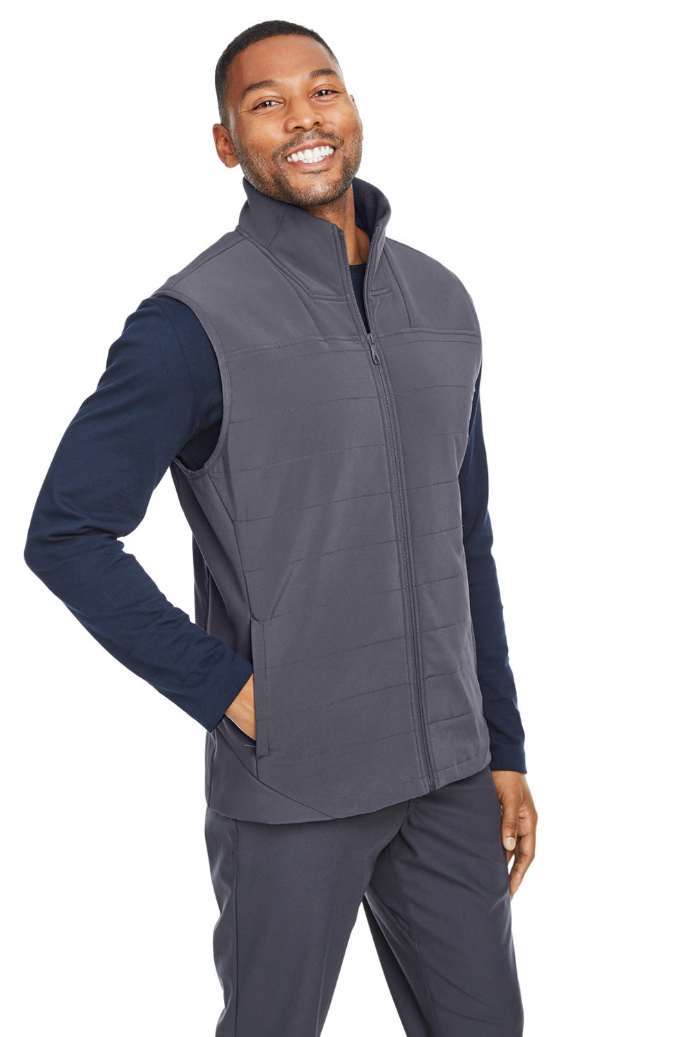 Spyder S17028 Mens Transit Full Zip Vest Polar Grey Model 3q
