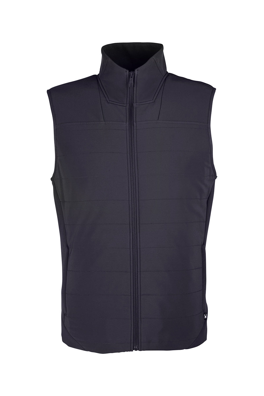 Spyder S17028 Mens Transit Full Zip Vest Black Flat Front