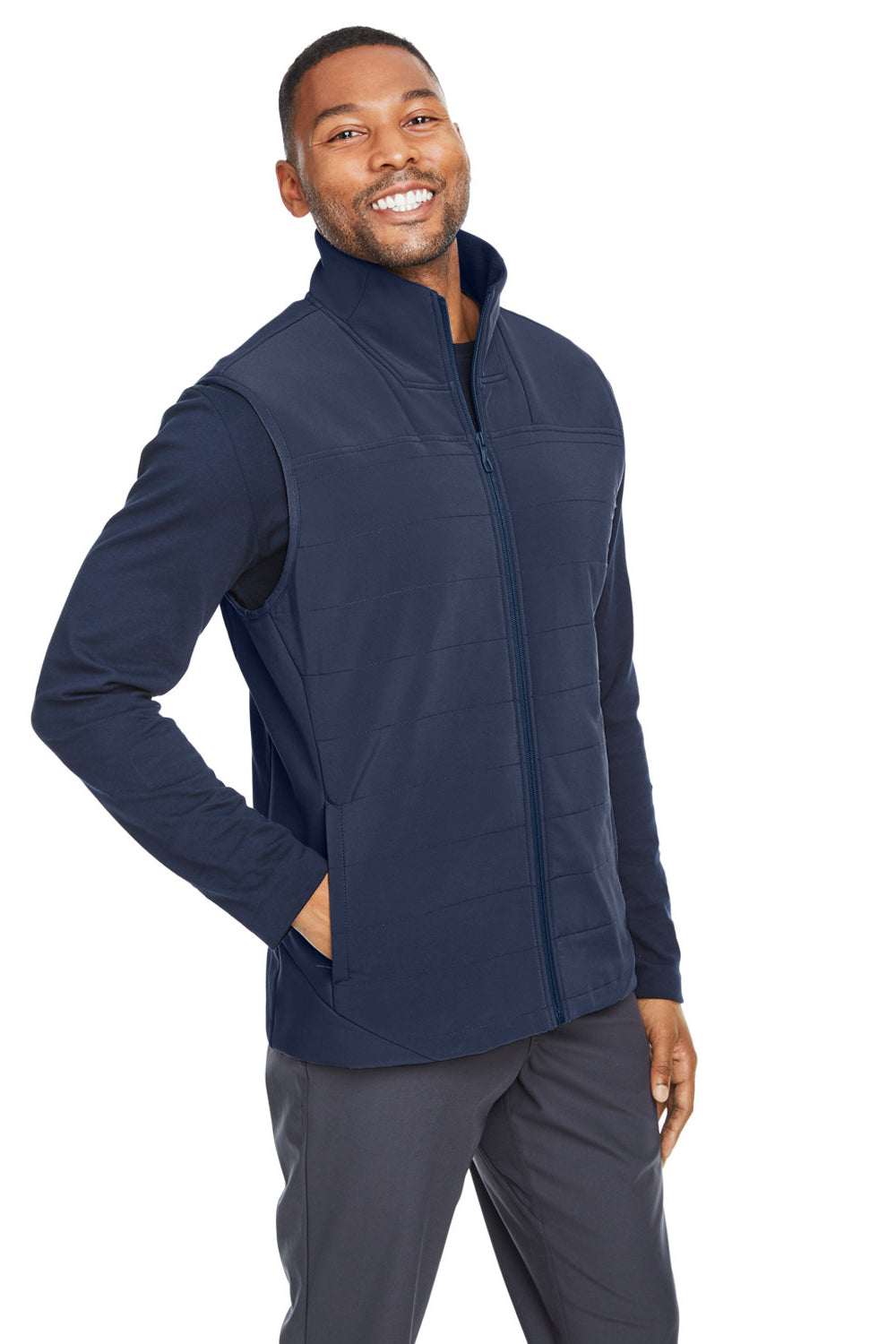 Spyder S17028 Mens Transit Full Zip Vest Frontier Blue Model 3q