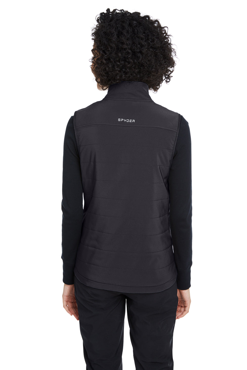 Spyder S17029 Womens Transit Full Zip Vest Black Model Back