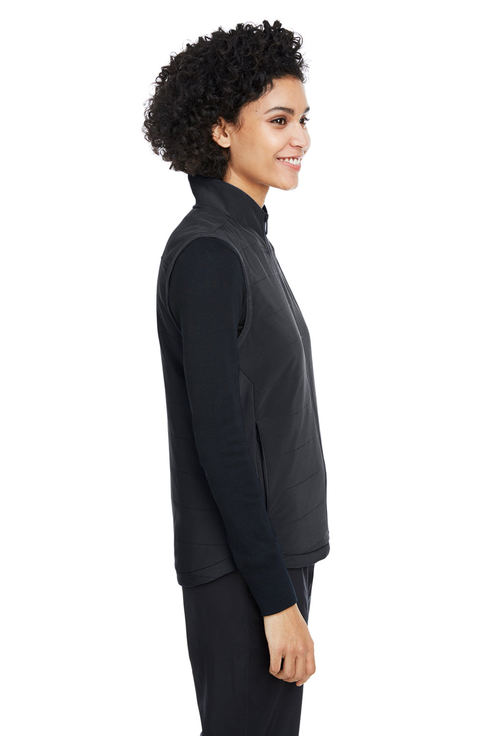 Spyder S17029 Womens Transit Full Zip Vest Black Model Side