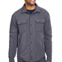 Spyder Mens Transit Full Snap Down Shirt Jacket - Polar Grey