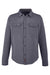 Spyder S17030 Mens Transit Full Snap Down Shirt Jacket Polar Grey Flat Front