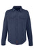 Spyder S17030 Mens Transit Full Snap Down Shirt Jacket Frontier Blue Flat Front