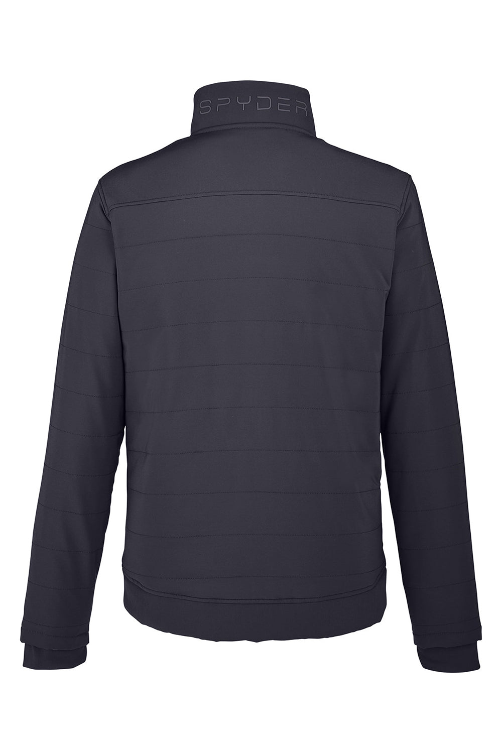 Spyder S17302 Mens Transit Full Zip Jacket Black Flat Back