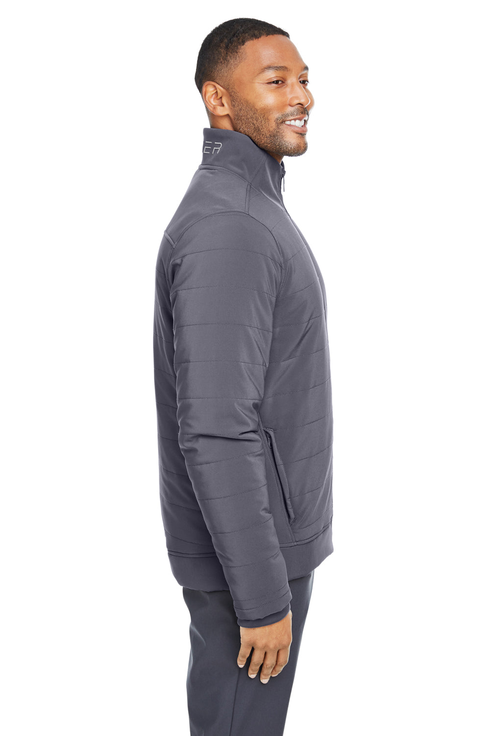 Spyder S17302 Mens Transit Full Zip Jacket Polar Grey Model Side