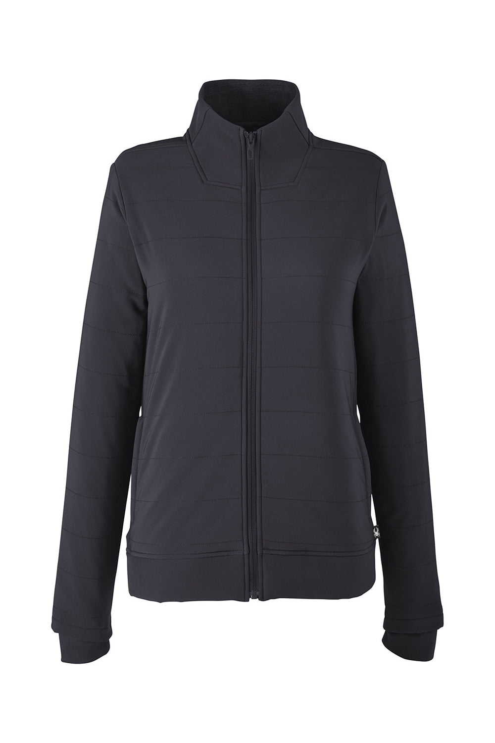 Spyder S17388 Womens Transit Full Zip Jacket Black Flat Front