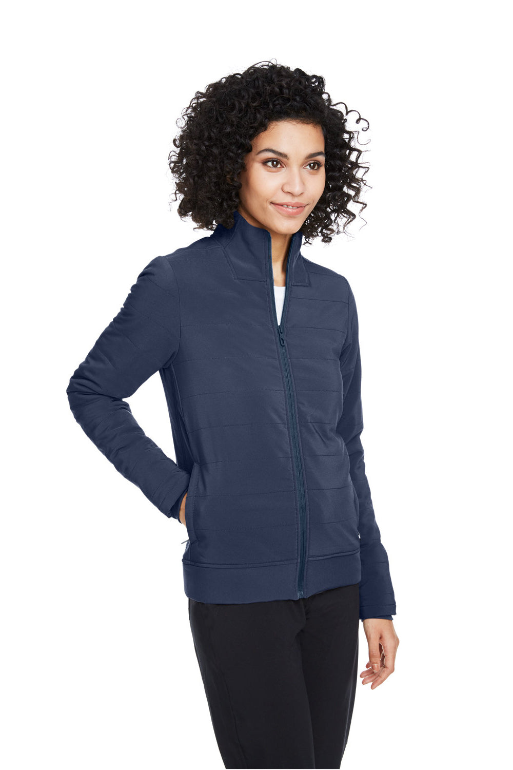 Spyder S17388 Womens Transit Full Zip Jacket Frontier Blue Model 3q