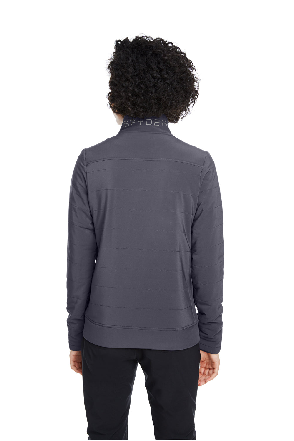 Spyder S17388 Womens Transit Full Zip Jacket Polar Grey Model Back