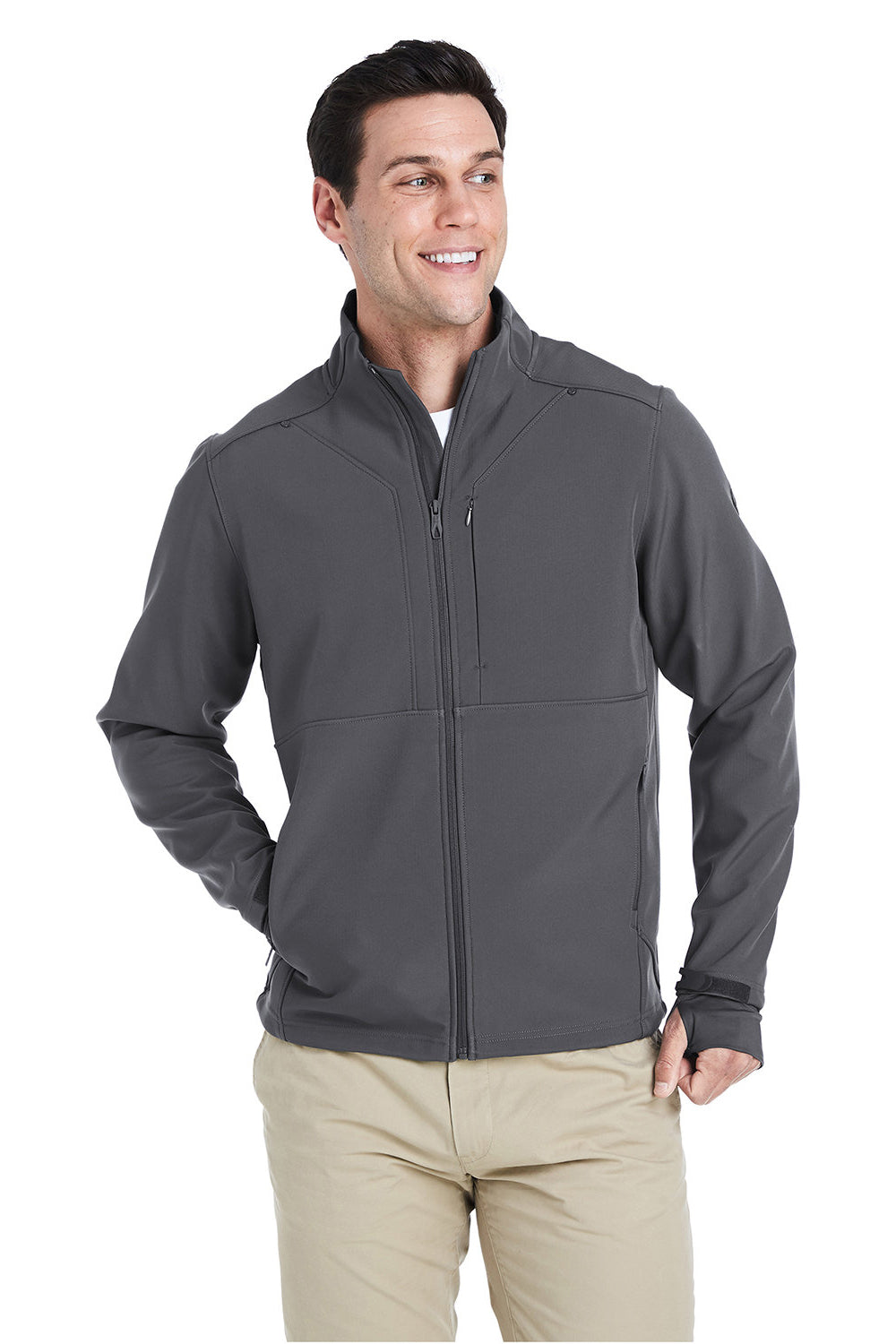 Spyder S17742 Mens Touring Full Zip Jacket Polar Grey Model Front