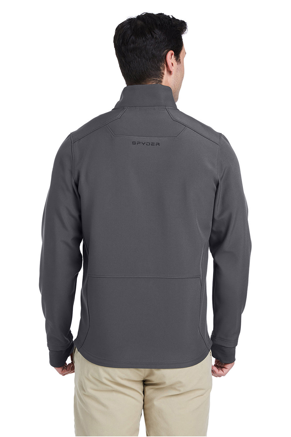 Spyder S17742 Mens Touring Full Zip Jacket Polar Grey Model Back