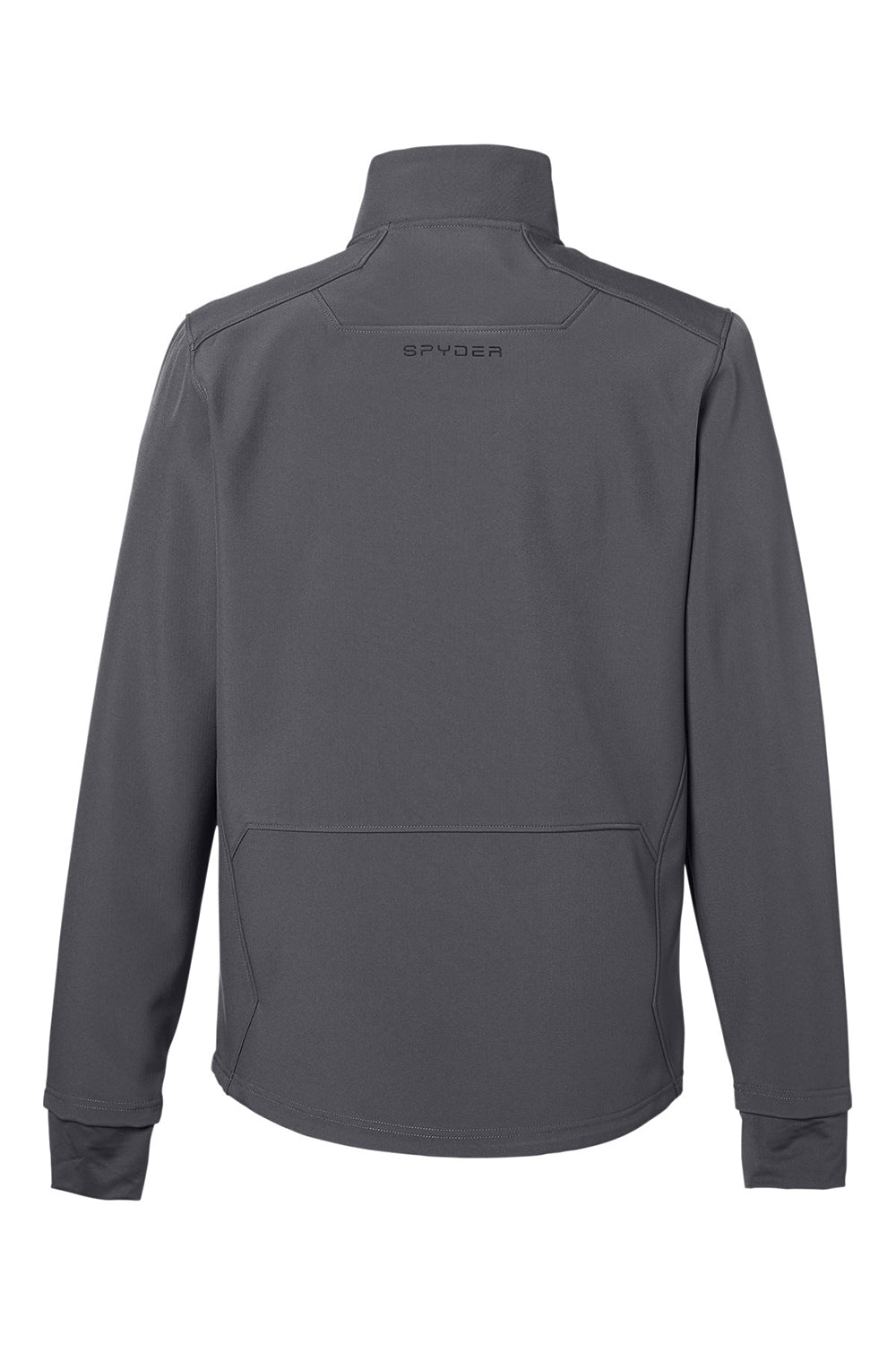 Spyder S17742 Mens Touring Full Zip Jacket Polar Grey Flat Back