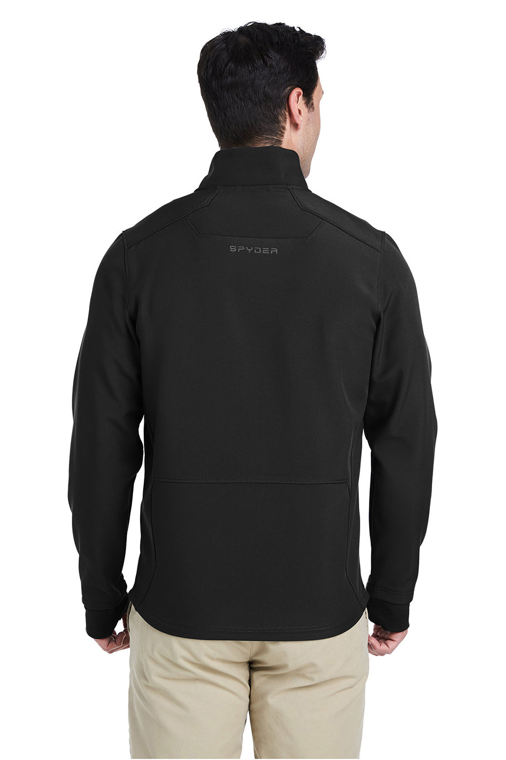 Spyder S17742 Mens Touring Full Zip Jacket Black Model Back