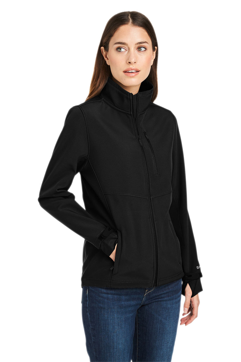 Spyder S17743 Womens Touring Full Zip Jacket Black Model 3q