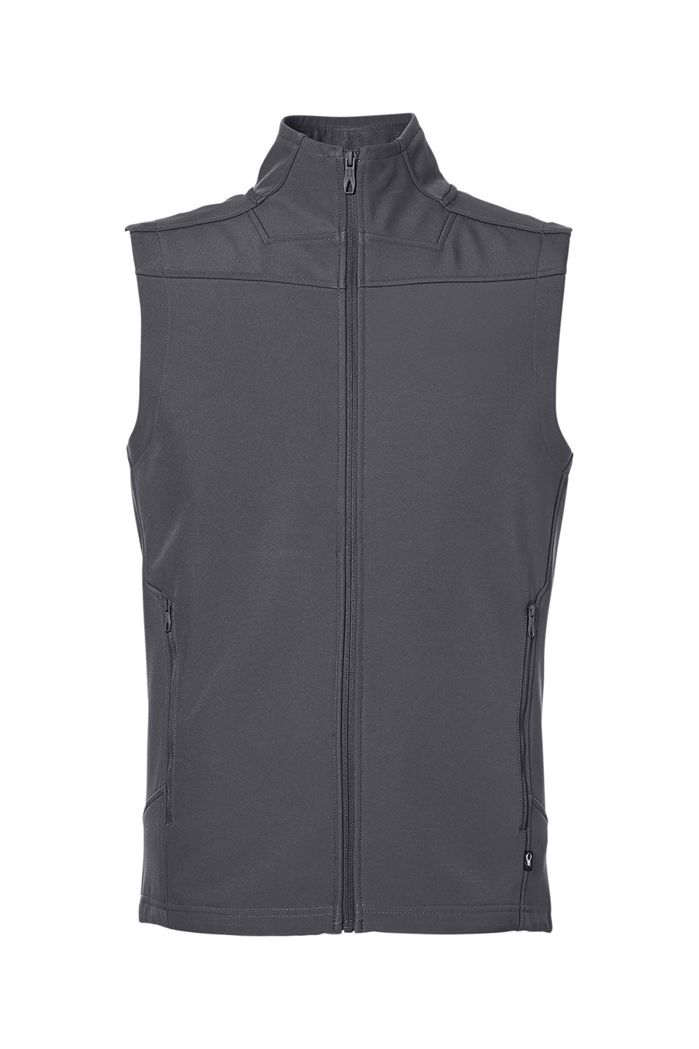 Spyder S17749 Mens Touring Full Zip Vest Polar Grey Flat Front