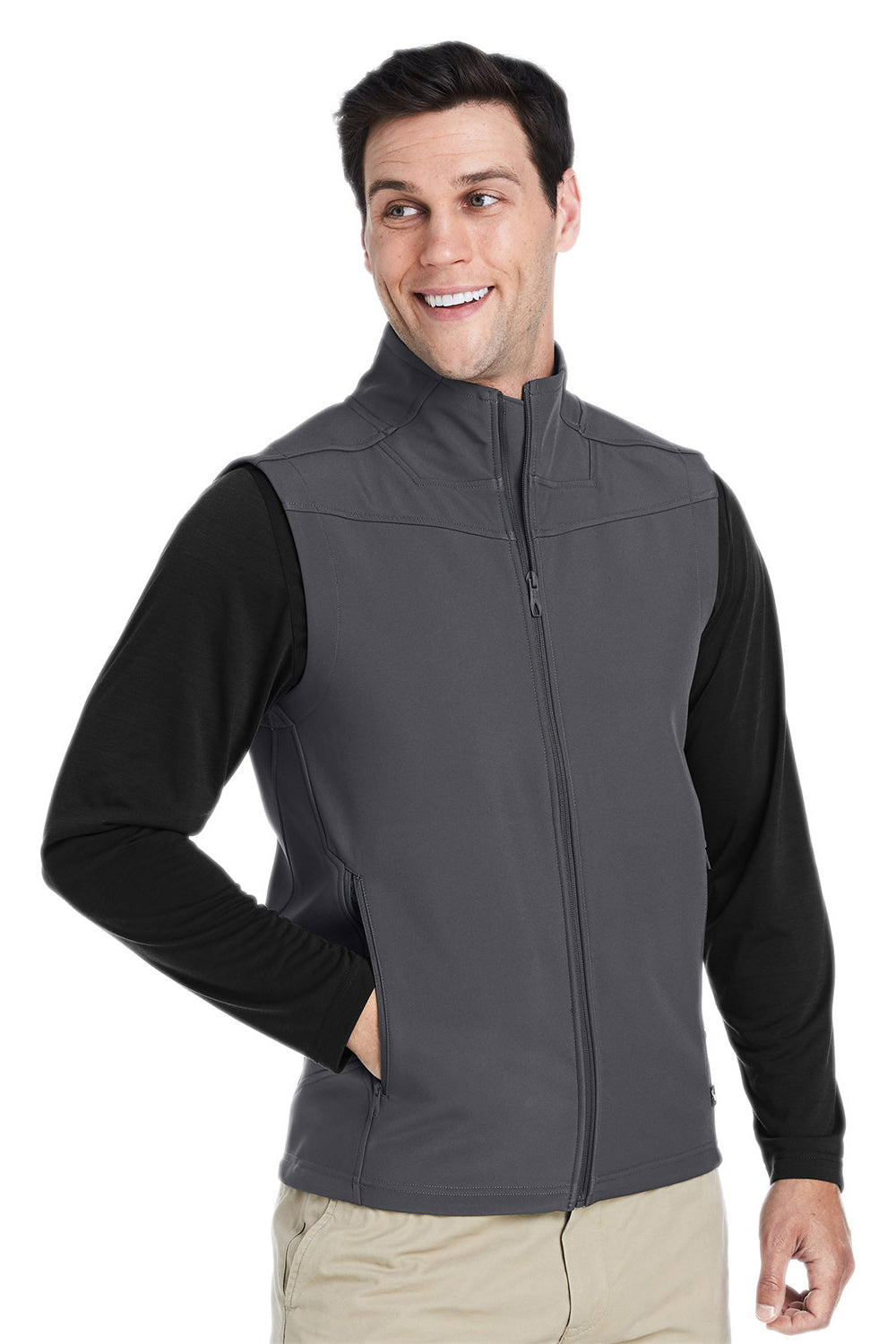 Spyder S17749 Mens Touring Full Zip Vest Polar Grey Model 3q