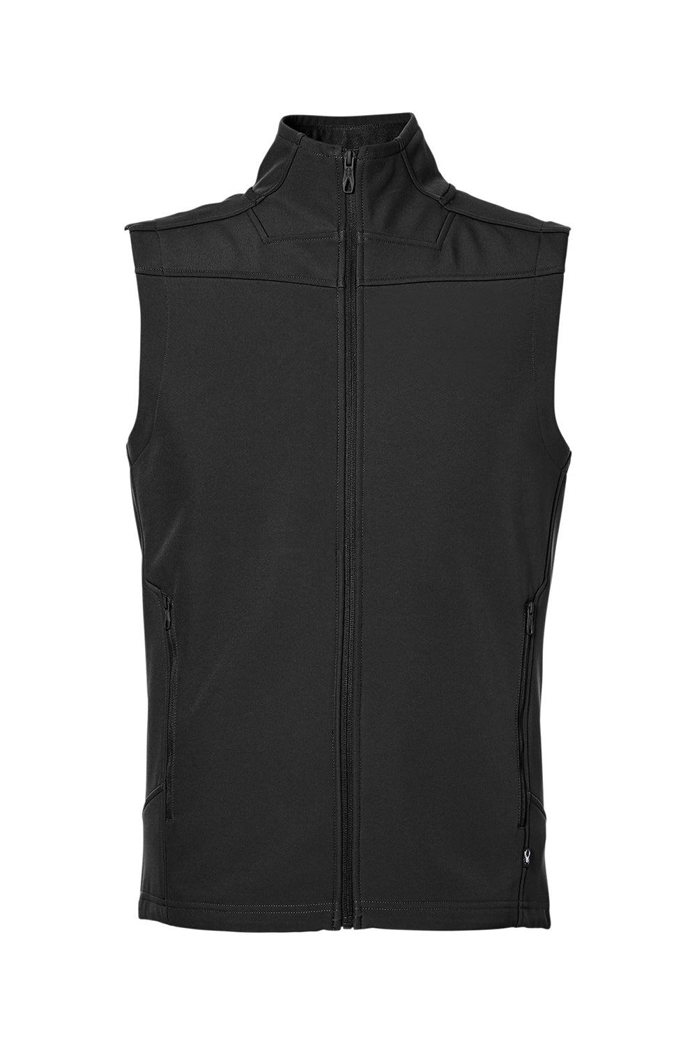 Spyder S17749 Mens Touring Full Zip Vest Black Flat Front