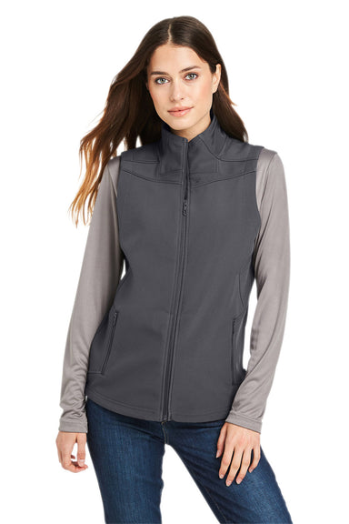 Spyder S17907 Womens Touring Full Zip Vest Polar Grey Model Front