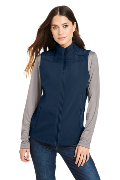 Spyder S17907 Womens Touring Full Zip Vest Frontier Blue Model Front