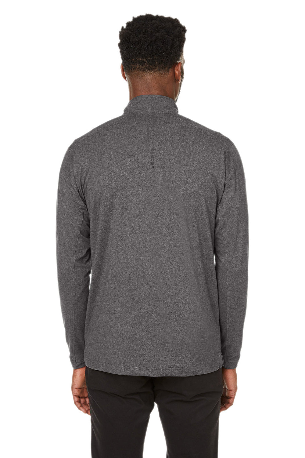 Spyder S17916 Mens Spyre UPF 40+ 1/4 Zip Sweatshirt Black Frost Model Back