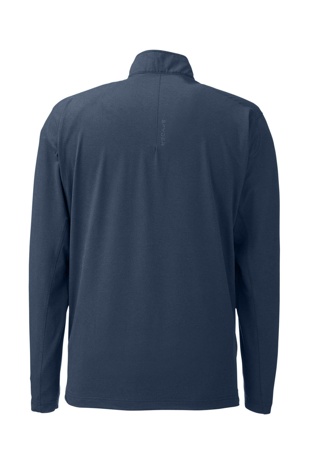 Spyder S17916 Mens Spyre UPF 40+ 1/4 Zip Sweatshirt Frontier Blue Frost Flat Back